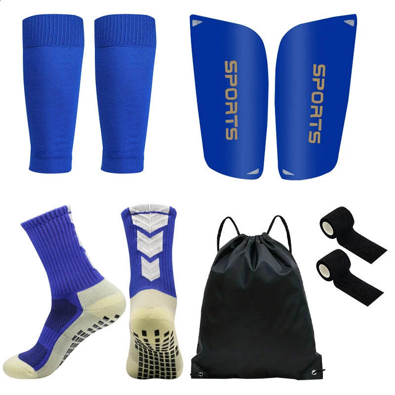5PCS Set Drawstring Ball bag Football Sock Men Women Leg Guards Shin Pad for Sports Training Cover Grip Soccer Socks Bandage w250829