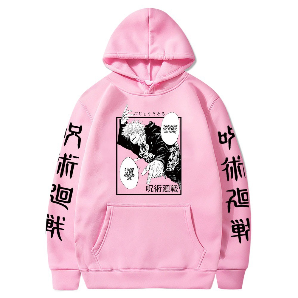 New Jujutsu Kaisen Anime Print Fleece Hoodie for Men and Women - EE755-A33