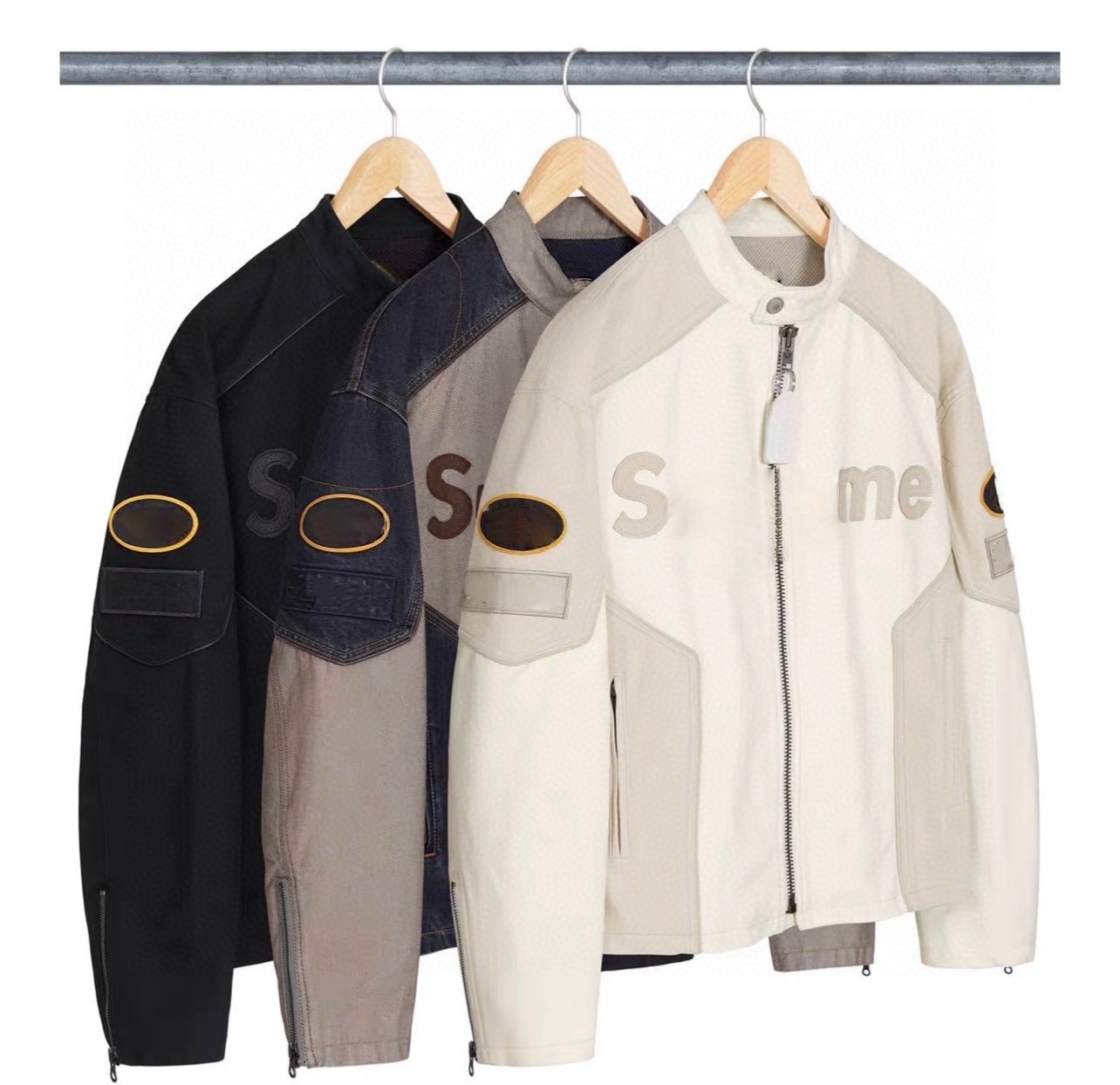 Mens Designer Jacket Fashion men black Outerwear Cotton leathers Jaet Coats Men's black Jackets letter embroidery Baseball uniform