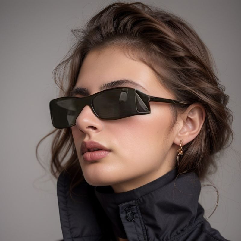 Runway Inspired Small Frame Sunglasses Trendy Hip Hop Fashion Shades for Women