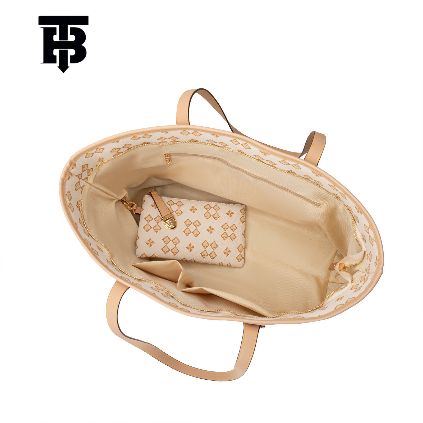 TB BHULAMTE Designer Triangular Printed Fashionable Elegant And Versatile Embossed Large-capacity Luxury Handbag