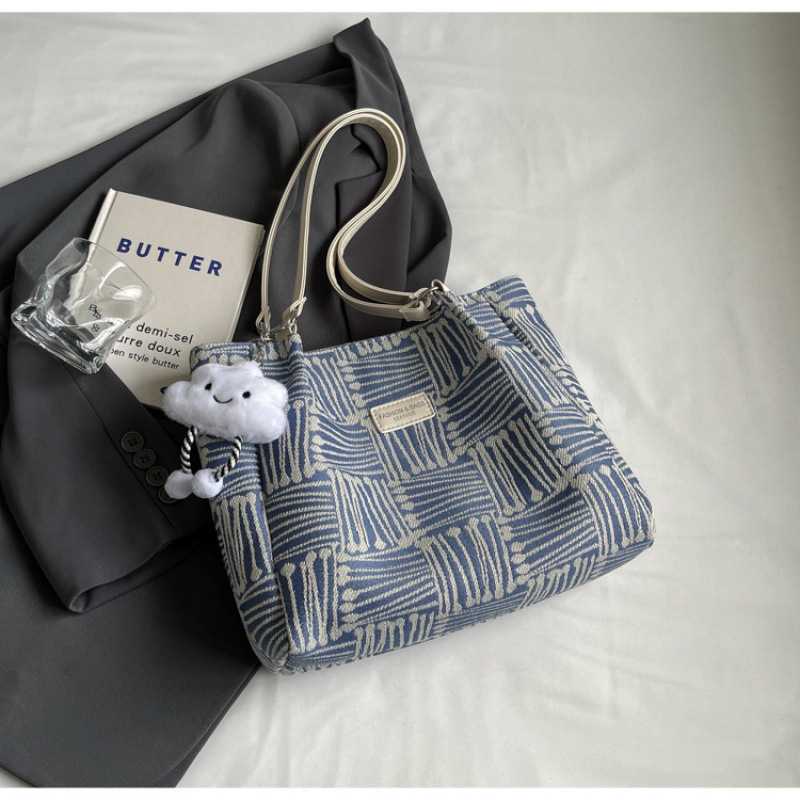 2025 Autumn New Korean Fashion Canvas Casual Simple, Small, Lightweight, Large Capacity Shoulder bag Bag Designer Handbag Women's Shoulder Bag