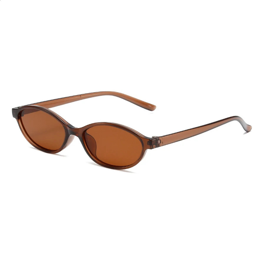 Retro Oval Frame Sunglasses Fashion Personalized Trendy Small Frame Sunglasses Punk Cat Eyes Sunshade Sun Protection Glasses 250829