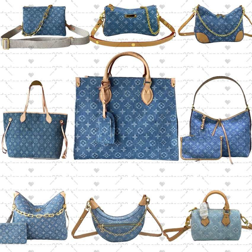 Denim bags designer bags luxury bags wallets denim shoulder bags high quality crossbody bags blue wallets vintage handbags handbags tote bags
