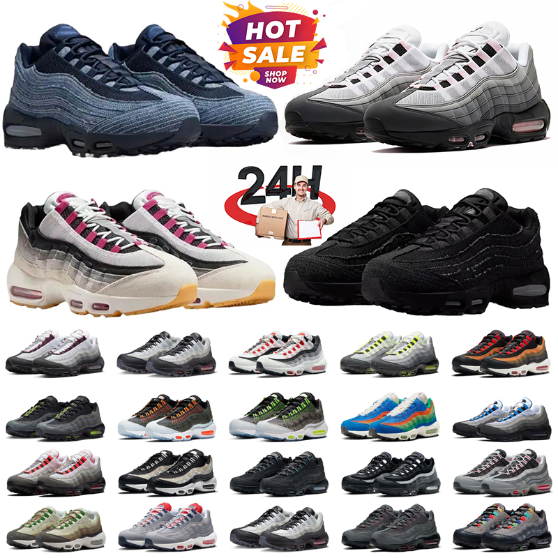 Designer 95s shoes Running Shoes Triple White Black Royal Blue Next Nature Storm Pink Beam Neon Olive Men Women Trainers Outdoor Sports Sneakers 36-46
