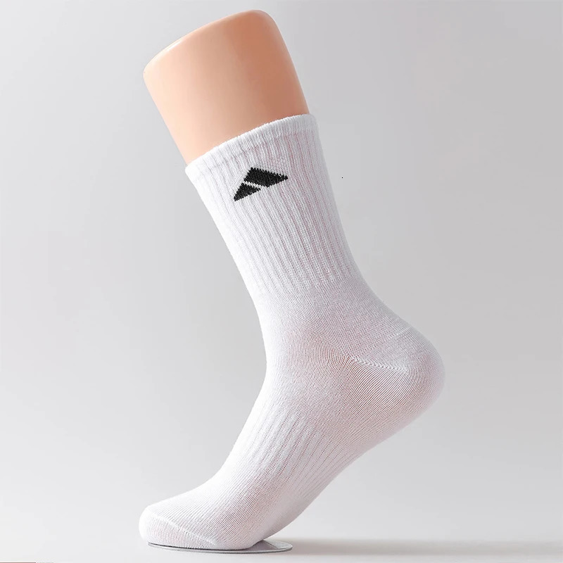 20 Pairs Mens High Waist Solid Unisex Sports Socks Black White Breathable MidCalf Casual AllSeason Simple Versatile 250829