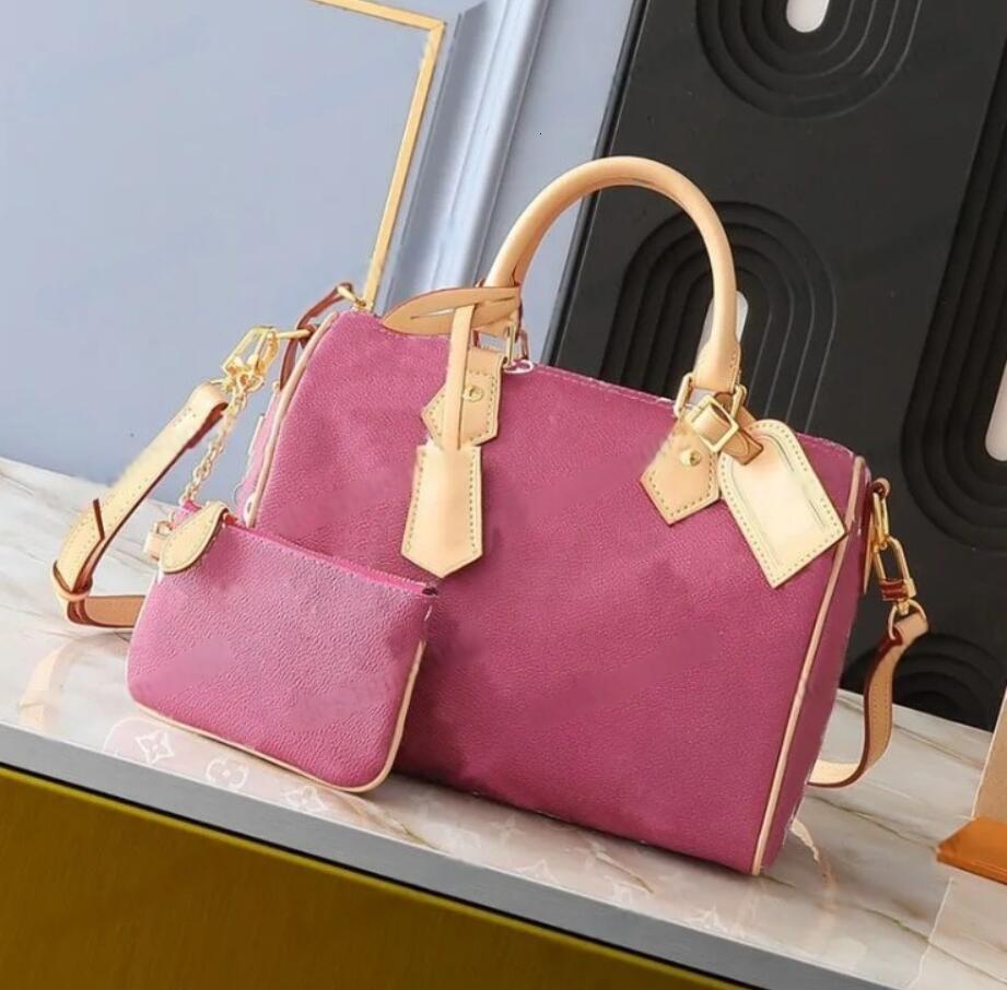 Luxury womens designer bag handbag leather shoulder bags women crossbody speedybag 25 pillow bags lady printed totes bags wallet purse