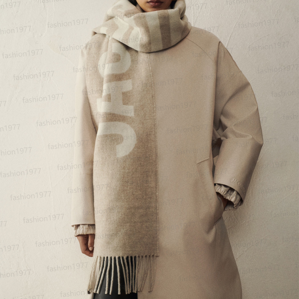 Designer scarf 35x185cm Wool fringe scarf Women Solid color yarn 100% Virgin wool Thickened Warm Fashion Scarf Autumn Winter Wool Black Grey Peach Cream scarfs