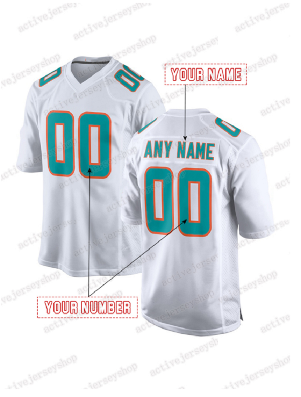 Jaylen Waddle Custom Football 2025 Rivalries Jersey Tua Tagovailoa De'Von Achane Tyreek Hill Jordyn Brooks Dodson Jaelan