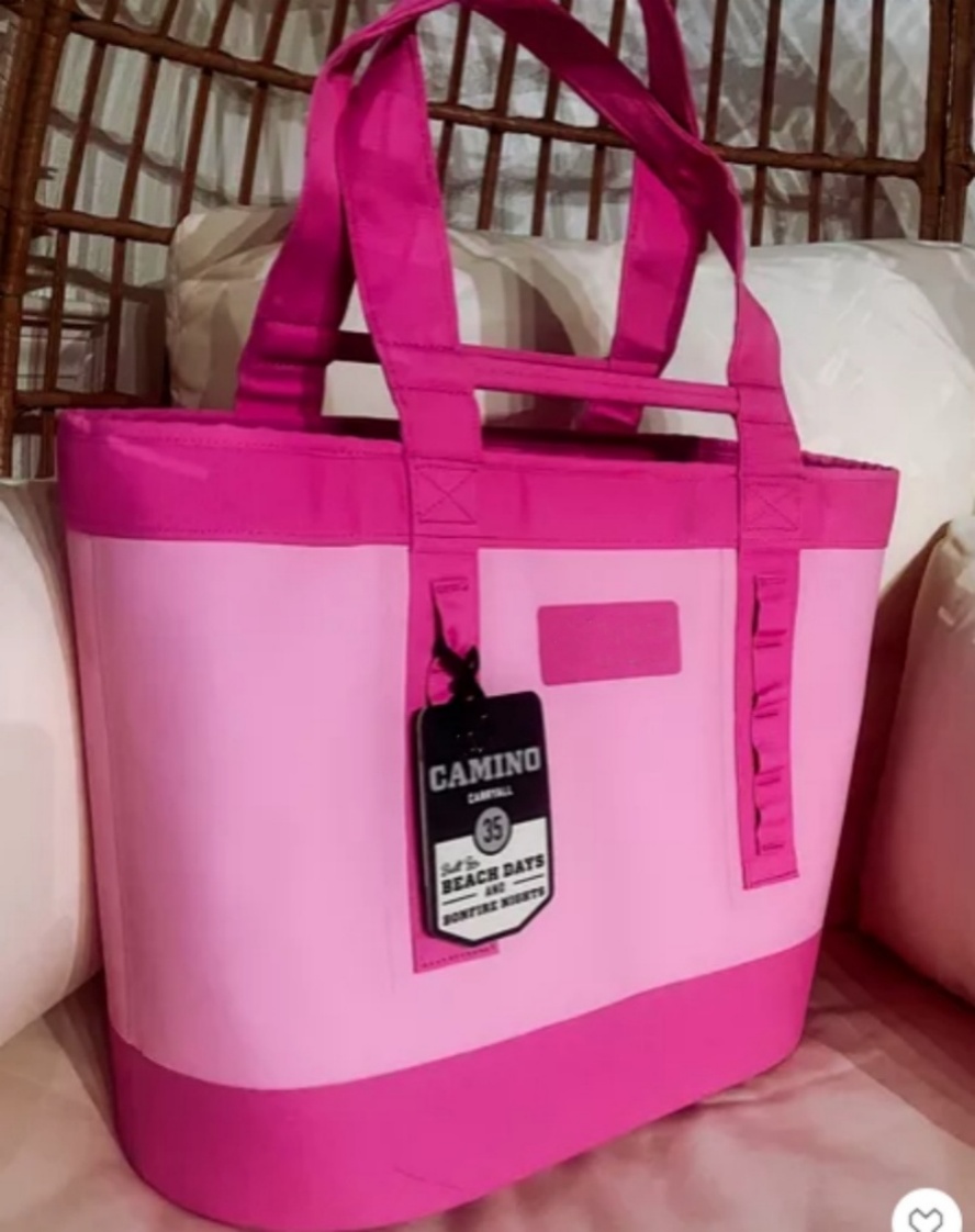 US warehouse Camino 35 Tote Bags Cooler Lunch Bag Box Cooler Bag Dividers All-Purpose Utility Boat and Beach Tote Bag