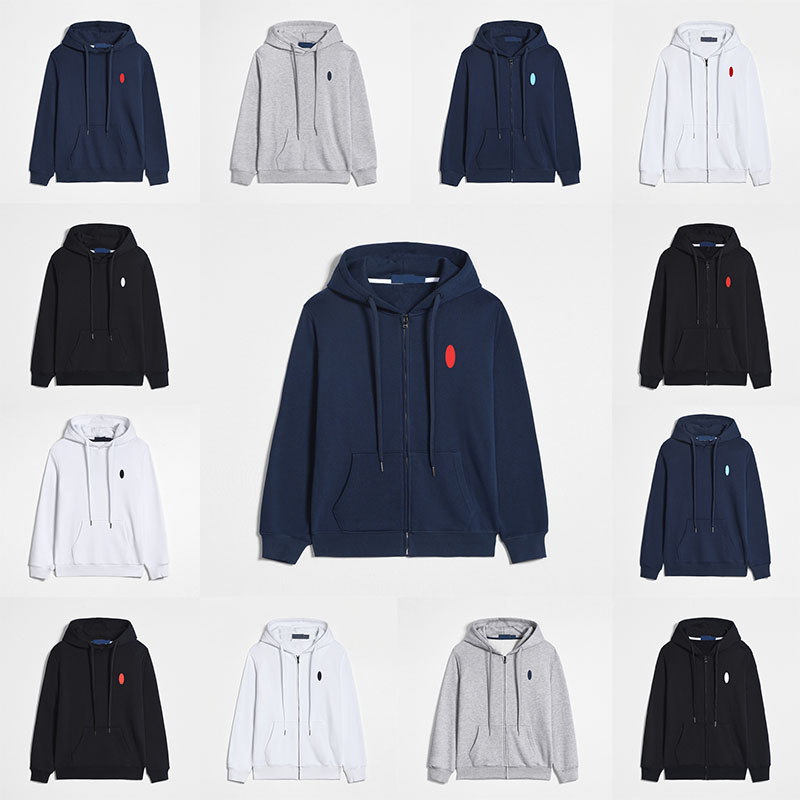 Designer Men's Hoodie High Street American Trend Hoodie Round Neck Cardigan Embroidered Sweatshirt Sweatpants Breathable Fashion Casual Slim Hoodie Size S-3XL