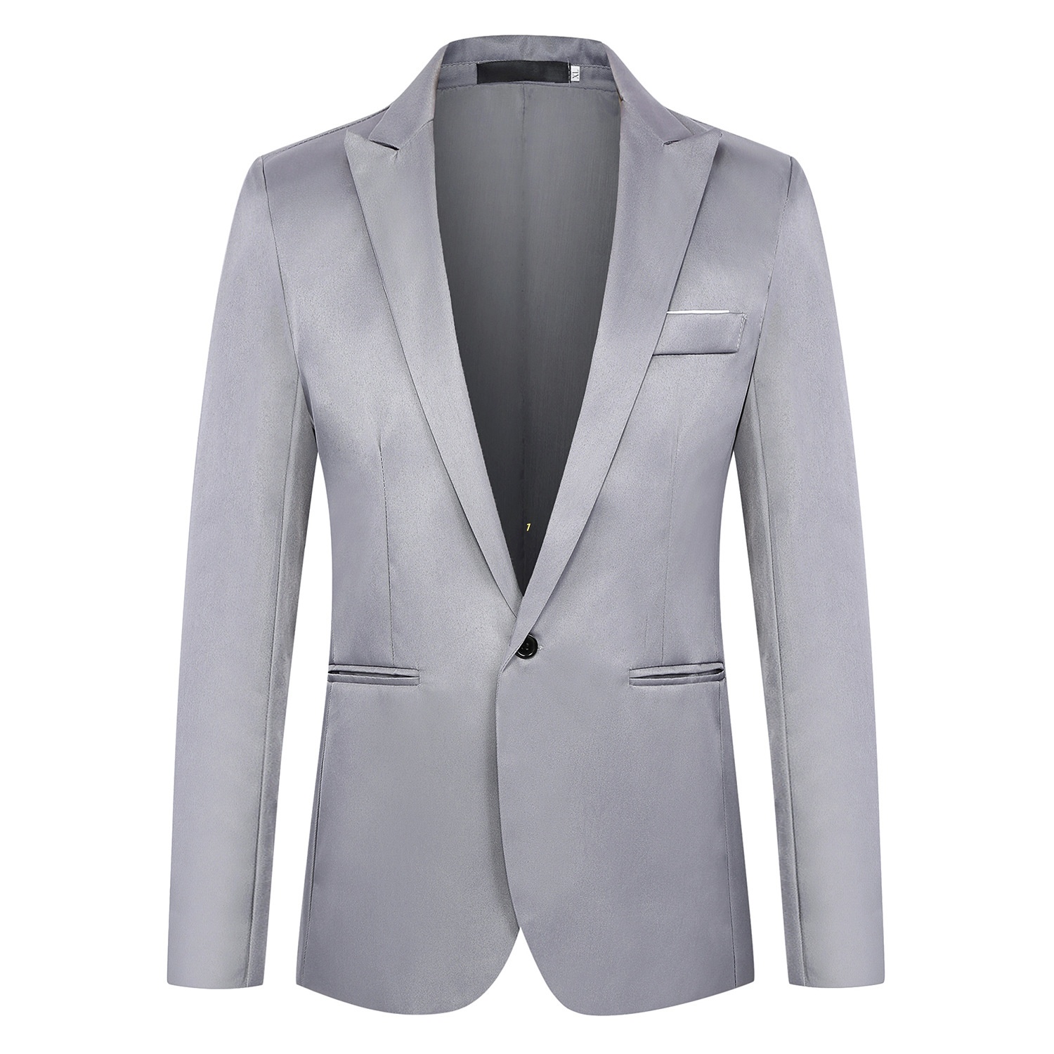 k1576 Men's Single-Breasted Casual Suit Jacket - Thin Fit for Autumn Business Attire