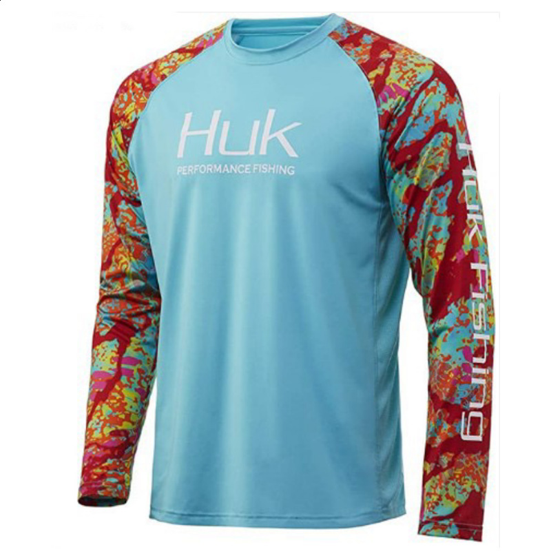 Men Fishing Wear Performance Long Sleeve Uv Protection Fishing T-Shirt Camisa Pesca Outdoor Sports Quick-Drying Fishing Shirts 240709
