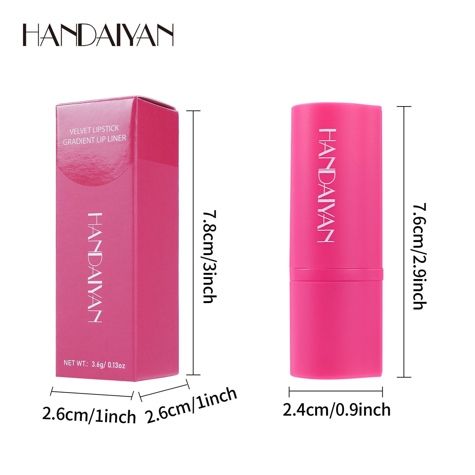 8 Colors Tapered Gradient Liner Matte Brown Veet Lipstick Pen Waterproof Non Sticky Contouring Tint Lipliner Crayon Lip Makeup 3.6g X250716