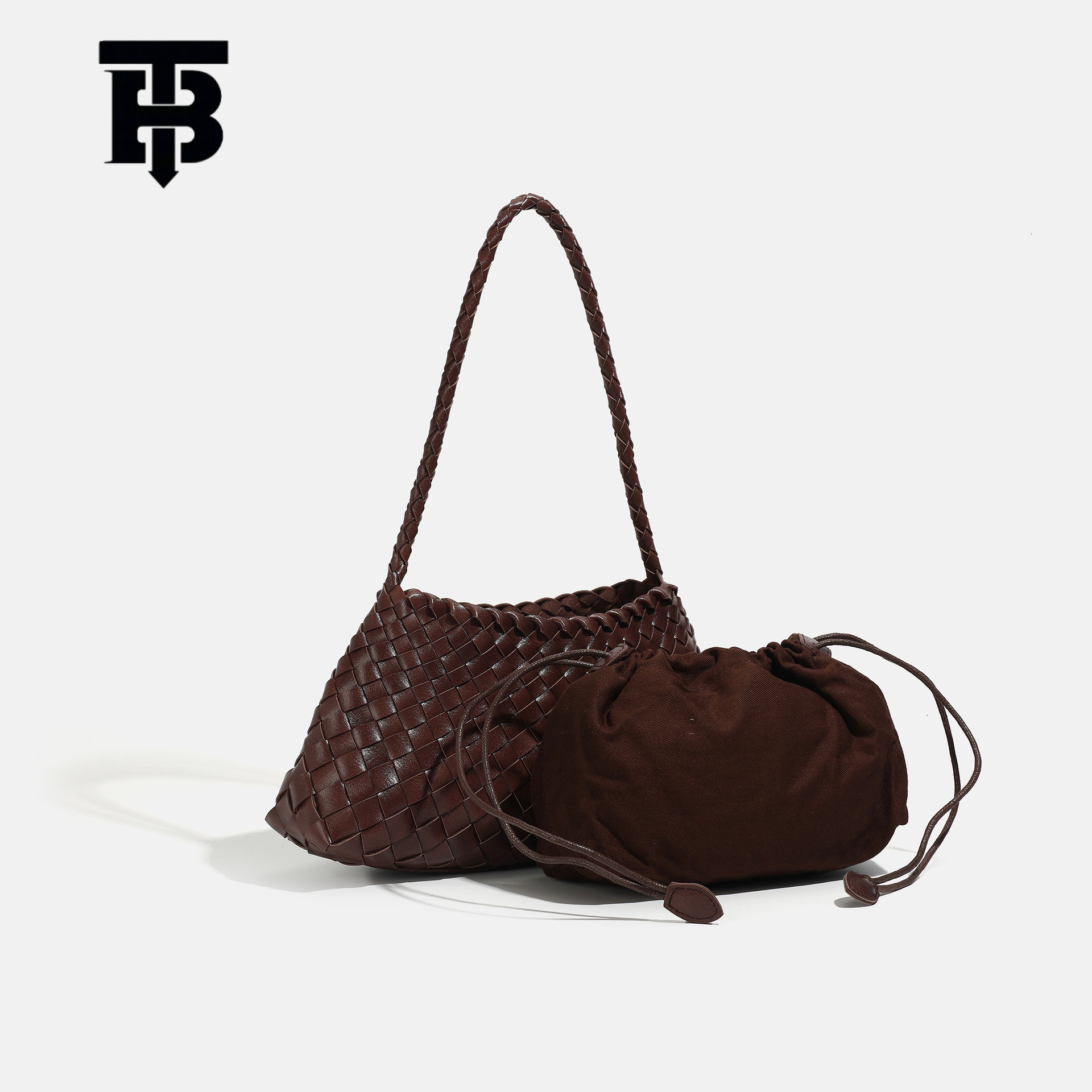 TB BHULAMTE Designer's Hand-woven Underarm Women's Bag 2025 New Luxury Bag, High-end Multi-functional Retro Handheld Shoulder Bag