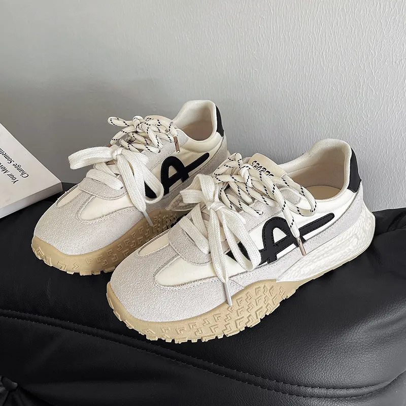 hot new designer for womens casual beige yellow outdoor sneakers sport shoes size 35-40