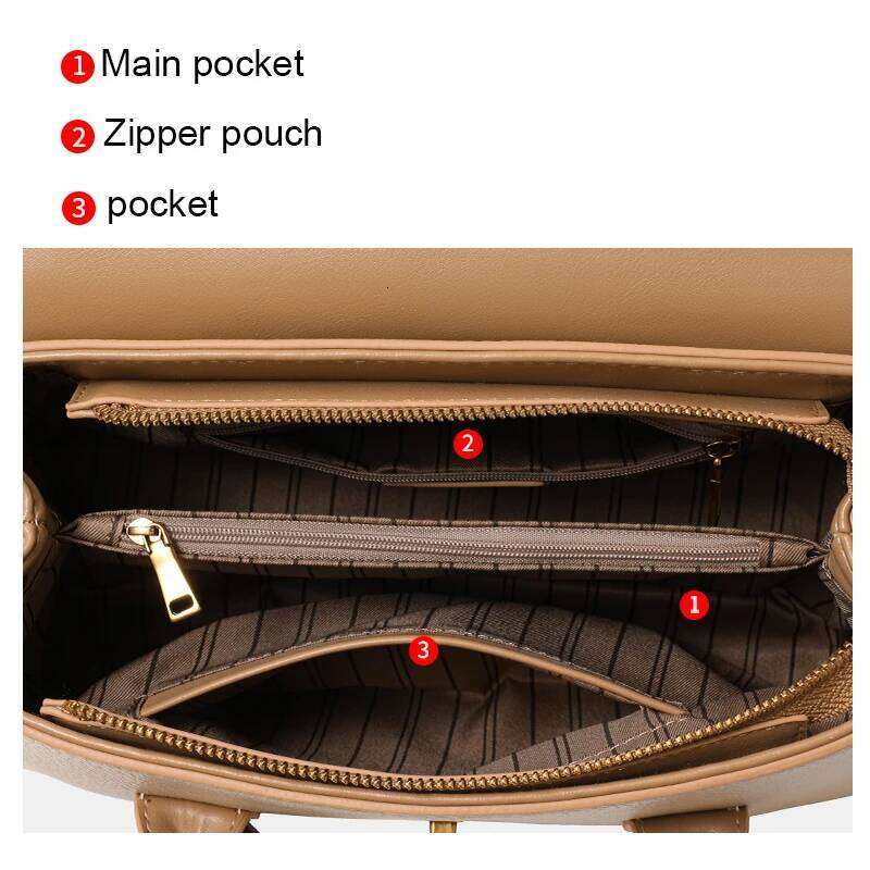 Genuine Cow Leather Handbag Shoulder Cross-Body Large Capacity Stylish Fashionable High-End Women's Bag 2025 New