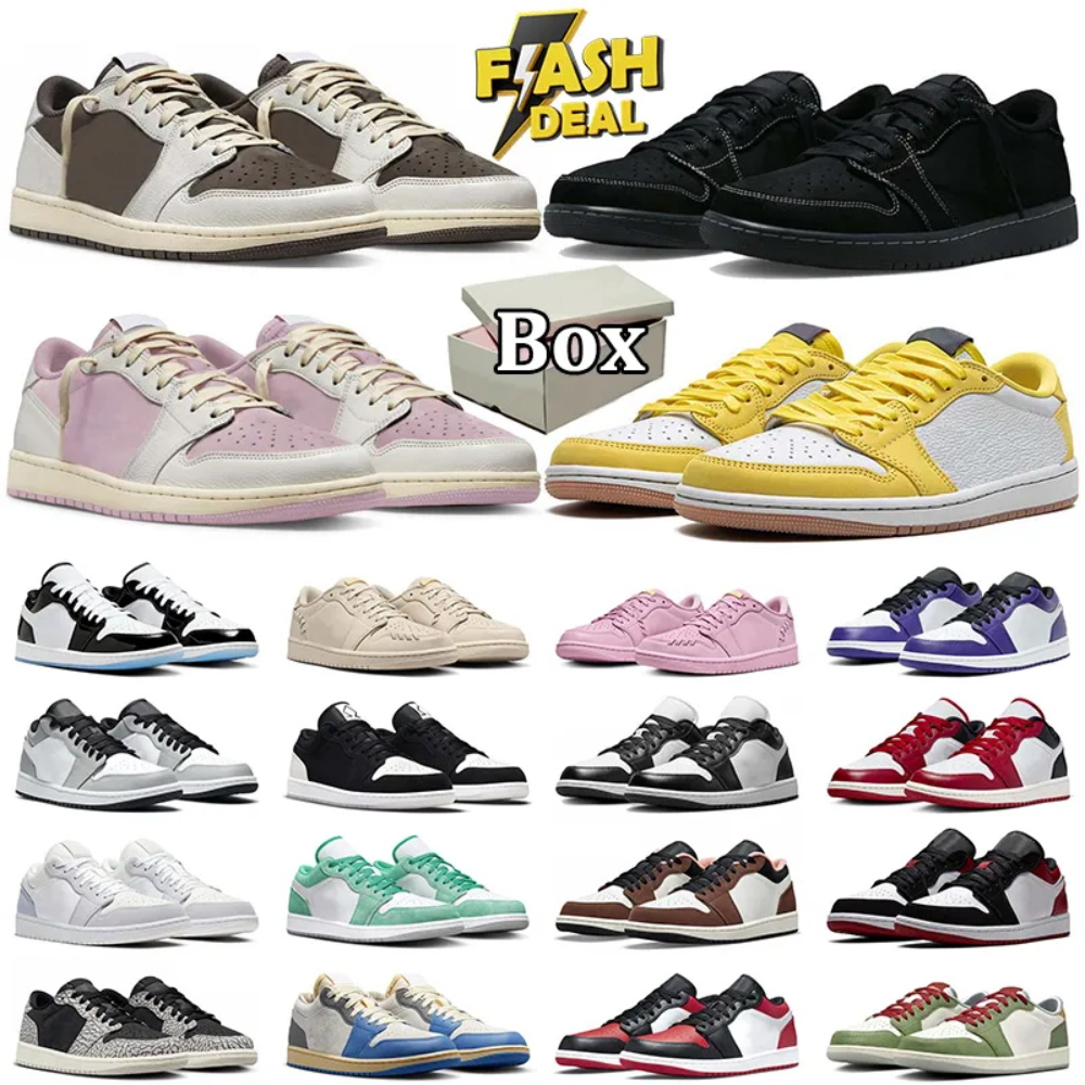 Top Quality Designer 1s Low Sneaker Olive Black Phantom Reverse Mocha Fragment Dark Mocha