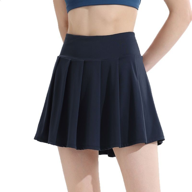 Summer Womens Sports High Waist Short Skirt Comfortable Breathable Belt Safety Pants and Pocket Yoga Golf Mini Skirt Pants 250322