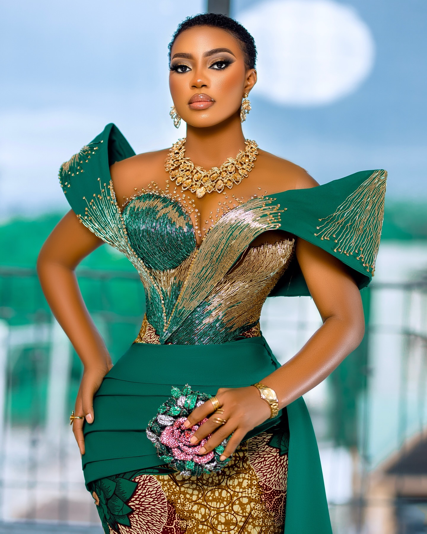 Aso Ebi Hunter Green Sheath Prom Dress 2025 Beaded Crystals African Evening Formal Party Birthday Dresses Robe De Sorrie Reception Gowns For Special O