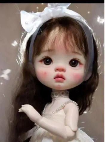 In stock 1/6 26cm qianqian yuanbao BJD sd Doll Big Head Resin Material DIY Accessories Child Toys Girl Gift 250828