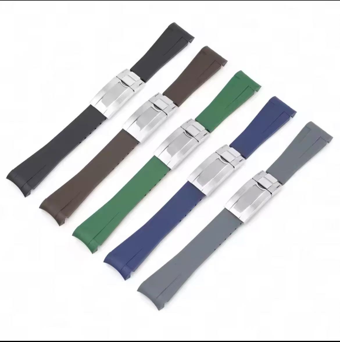 Rubber Watchband for watch band 20mm waterproof Silicone bracelet prevent dust wholesale mens wristband strap 220527