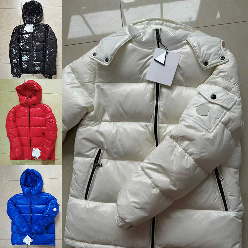 High quality mens puffer jacket winter jacket coats fashion black blue red hooded jackets womens coats designer winter men white duck down for warmth down jacket