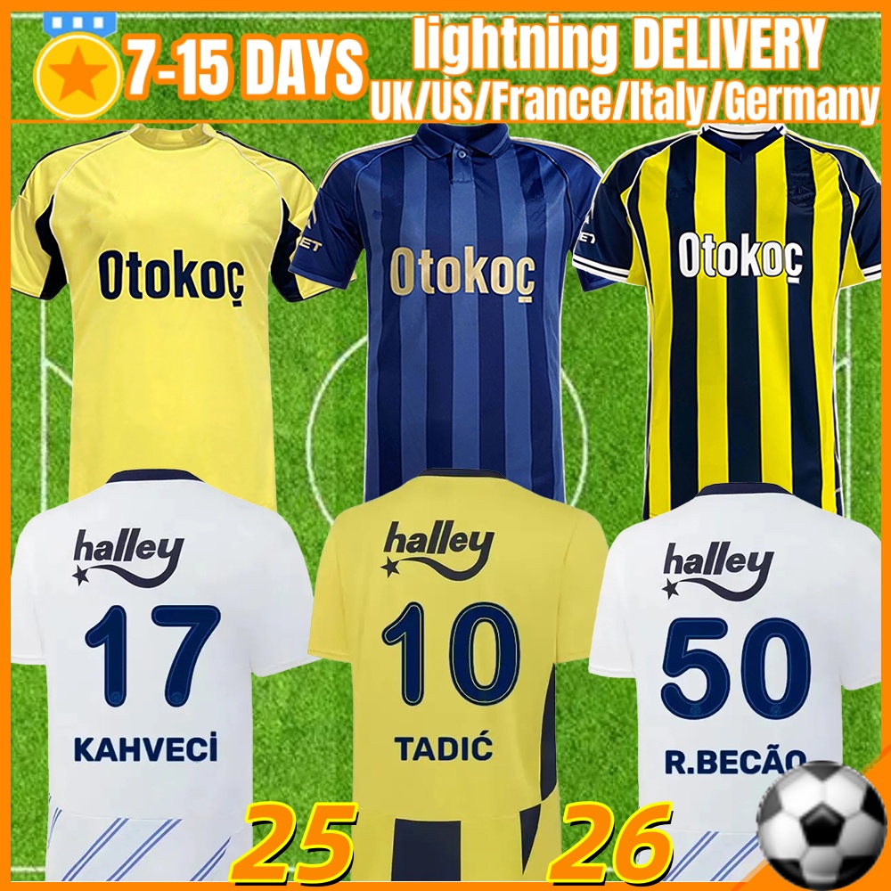 25 26 Fenerbahce Soccer Jerseys KAHVECI MERT 2025 2026 Fan Player Set kids MERT Football MERT HAKAN ISMAIL DZEKO kids kit Football shirt