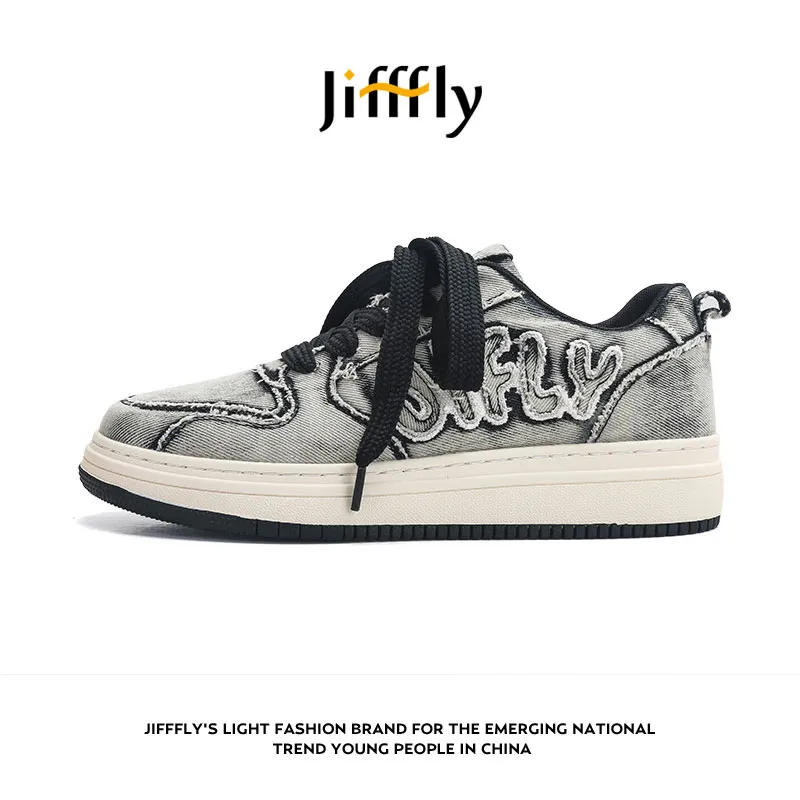 Jifffly designer board shoes men's 2025 free shipping summer new versatile casual thick sole height increasing couple casual sports shoes childre