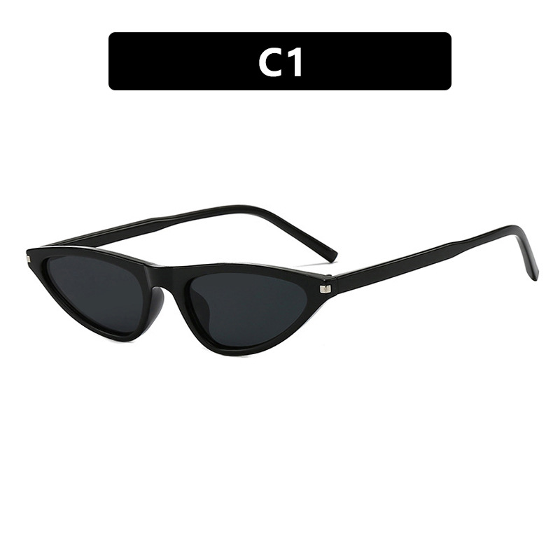 2025 Small Frame Cat Eye Sunglasses for Women Trendy Triangular Retro Shades for Street Style Daily Wear