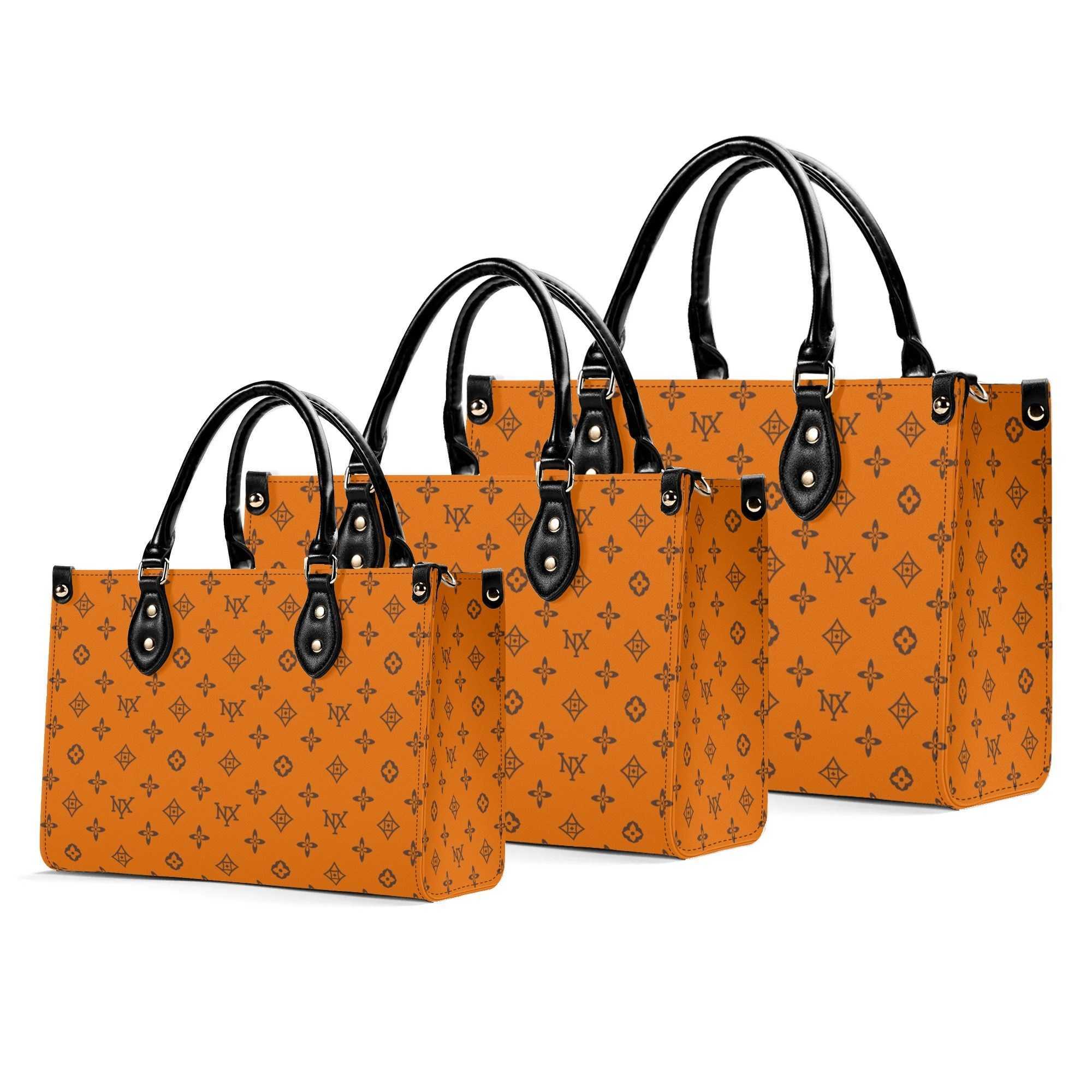 Luxury Twill Leather Tote Bag with Zip orange Wallet Crossbody Bag for Women Closure Spacious Shopping Messengers Purses 250829