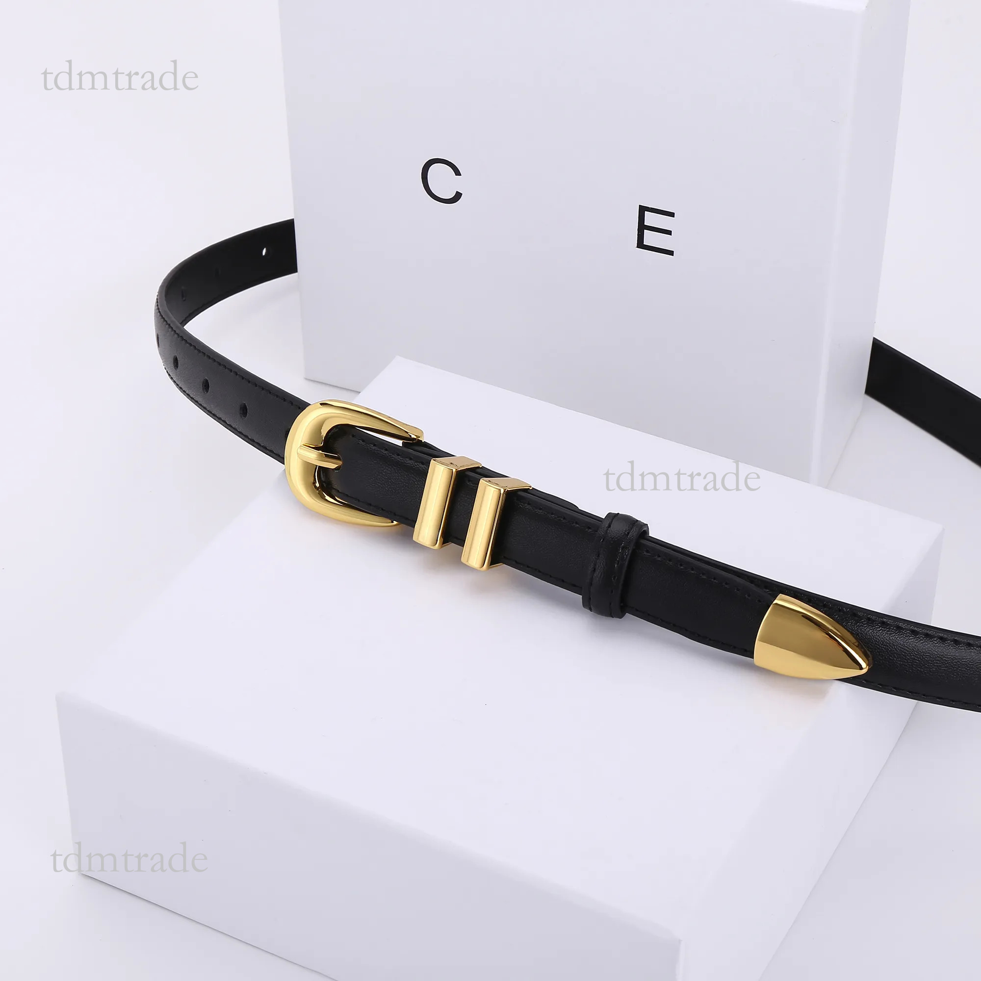 Celinebelt Womens Designer Belts Needle Buckle 18Mm Genuine Leather Girdle Woman Belt Fashionable Slim Womans Waistband With Box Celineb Belt 7C