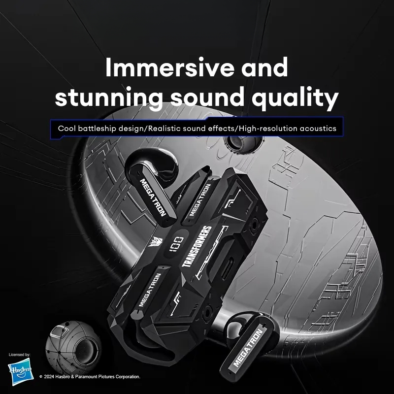 TWS Gaming Earphones Hifi Stereo Sound Music Game Earbuds Dual Mode Low Latency HD Call Headphones TF-T51 ddmythur