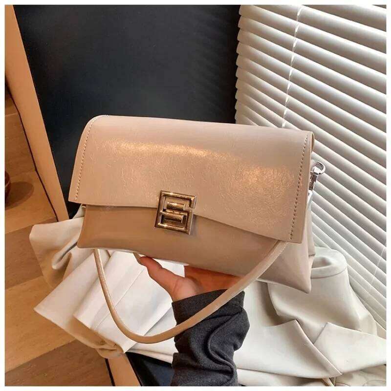 Timeless Minimalist Crossbody Bag For Women - High-End Leather Vintage Tote With Designer Letter