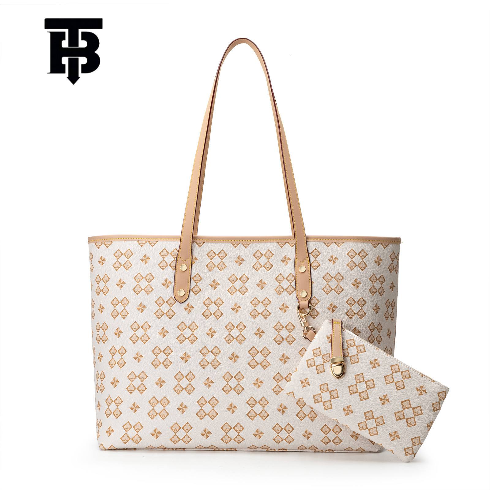 TB BHULAMTE Designer Triangular Printed Fashionable Elegant And Versatile Embossed Large-capacity Luxury Handbag