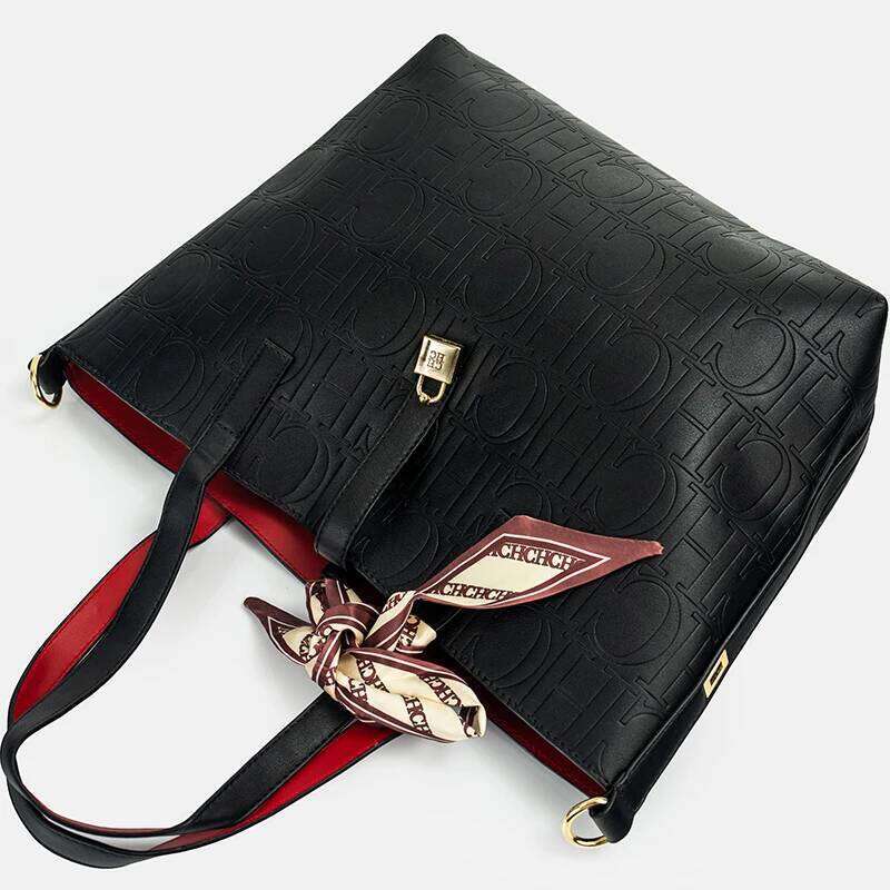 CH Fashion Large Capacity Handbag High Quality PU Material Women's Shoulder Bag 2025 New Style Gift For Mom