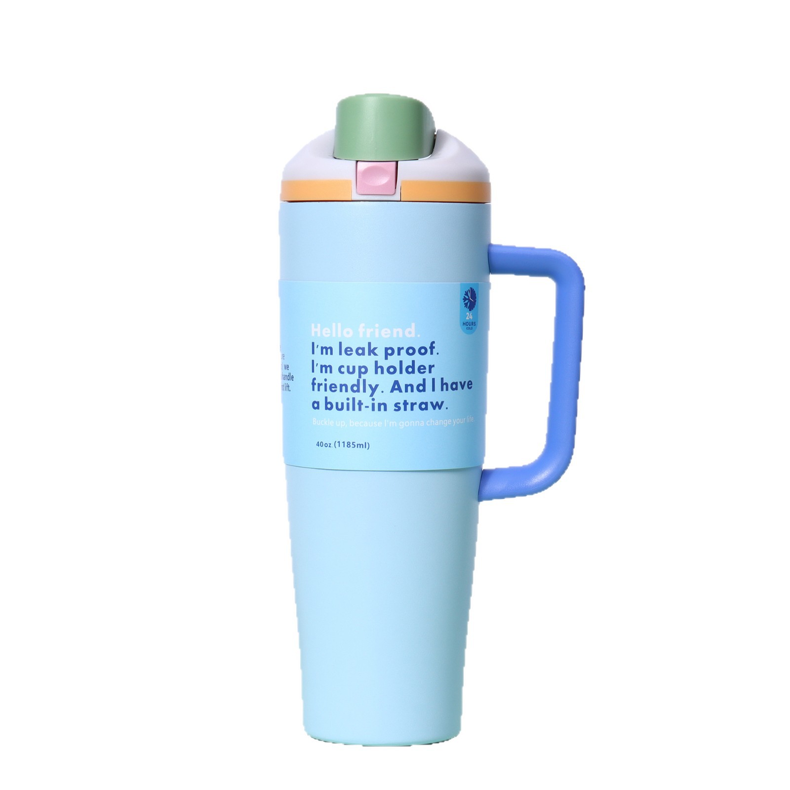 40oz 2-in-1 Owala Insulated Stainless Steel Water Bottle with Lid Lock and Side Handle Double-wall Vacuum BPA-Free Sports Water Bottle Great for Trave
