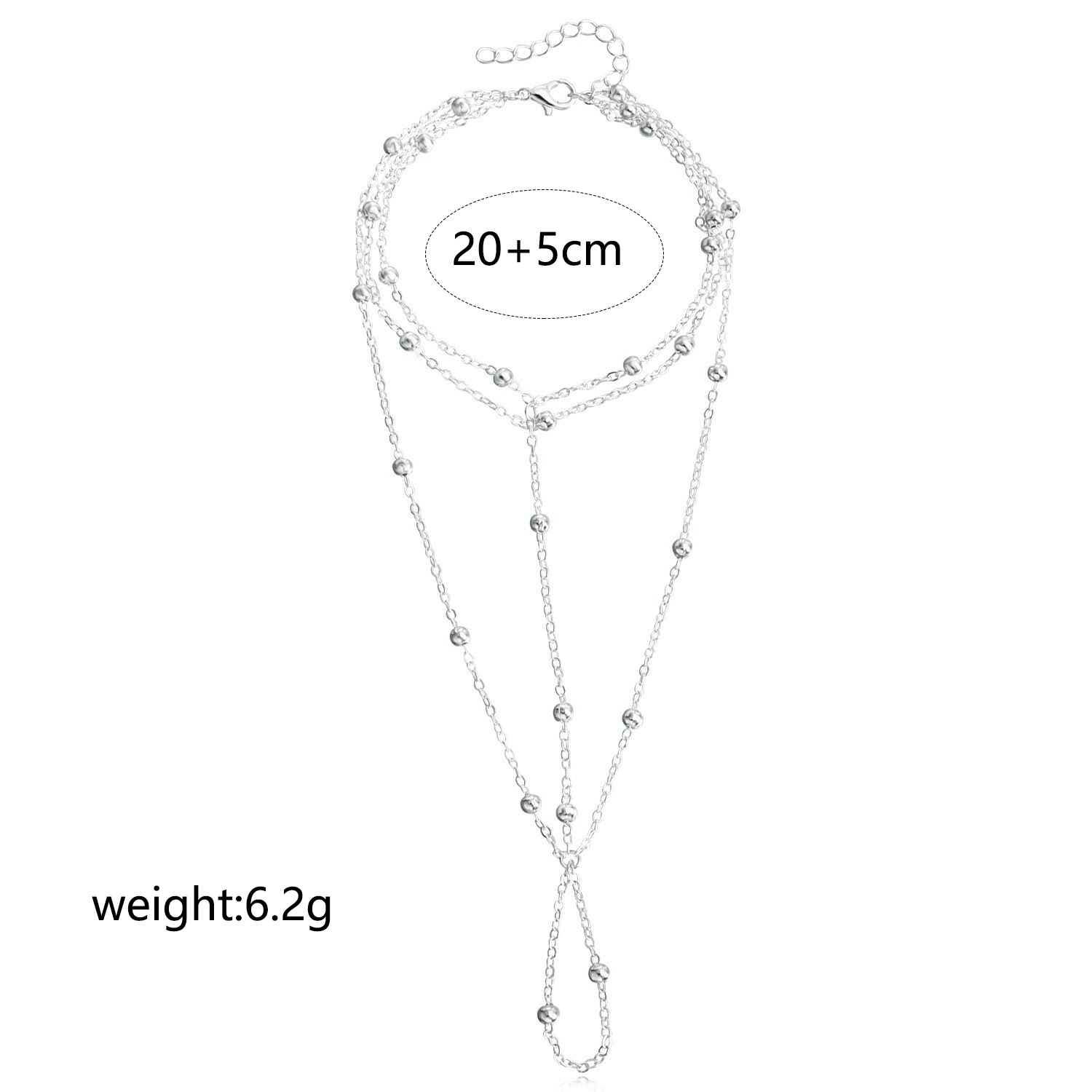 Jewelry Anklets sexy jewelry Women's Exotic Retro Fashion Multi Layer Tassel Anklet Metal Chain Foot Dorsal Chain, Cosplay Court-Style Foot Jewel
