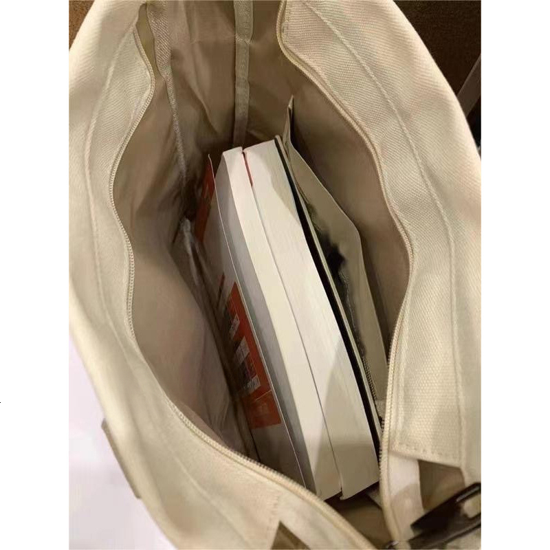 2025 Autumn New Female College Students' Simple Canvas Bag, Casual Style, bag niche Design, Shoulder Bag, Large Capacity Commuting Handbag, Desig