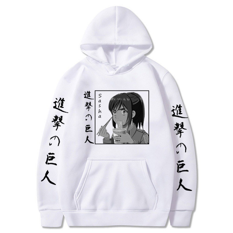Attack on Titan Series Fleece-Lined Oversized Couple's Hooded Sweatshirts - EE578-L22