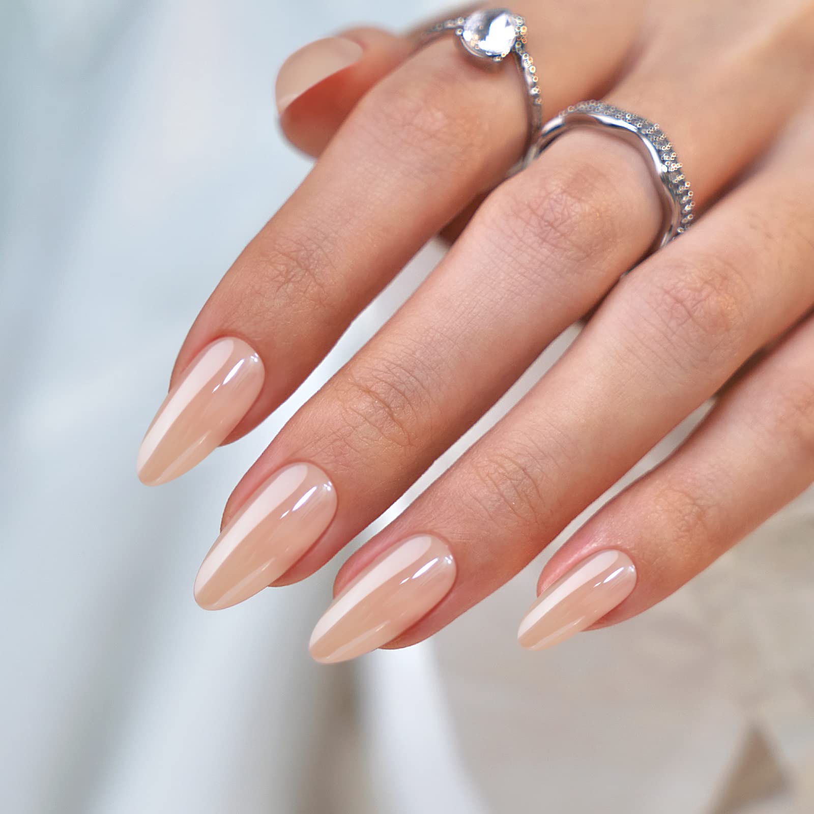 Almond Style Press On Nails With A Fashionable Atmosphere, A Must-have For Girls And Women At Parties And Banquets