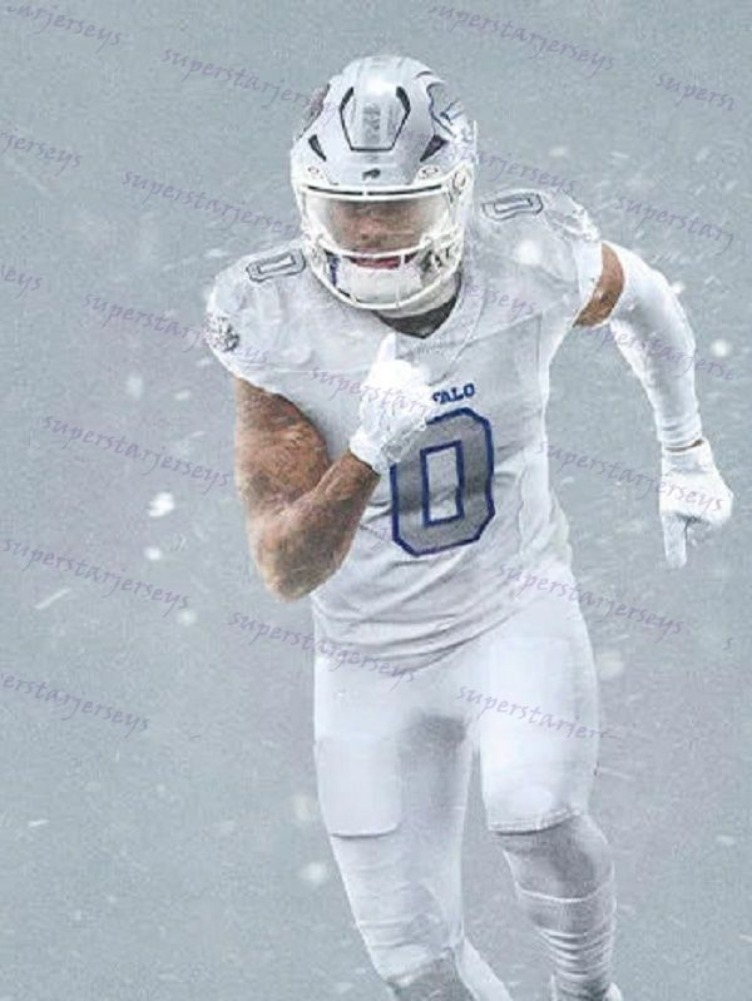 Customize Josh 17 Allen 2025 Rivalries Football Jersey Joey Bosa Gabriel Davis Miller James Cook Terrel Bernard Rasul Douglas Dawson