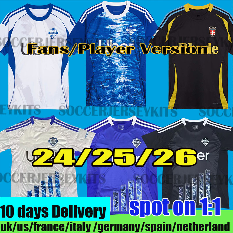 como 25 26 Soccer Jerseys NICO PAZ PERRONE VERDI BASELLI Fourth Special Men Kids football Jersey shirts Kit 24 25 26