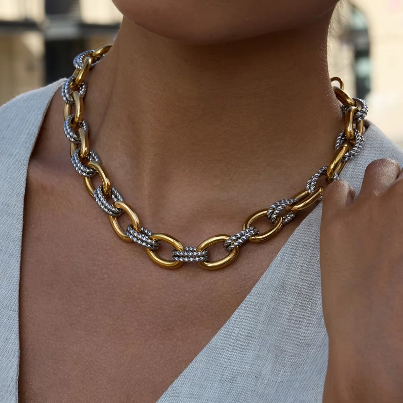 Jewellery Necklace Fine Jewellery Gold Plated Enamel Daisy Flower Choker Chain with Cubic Zirconia Accents for Beach Wedding Anniversary Gift High Qua