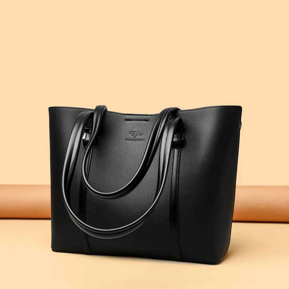 Shopping For Daily Commuting Shoulder High-End Pu Leather Handbags Caual Tote Hand Bags For Mother Sac New