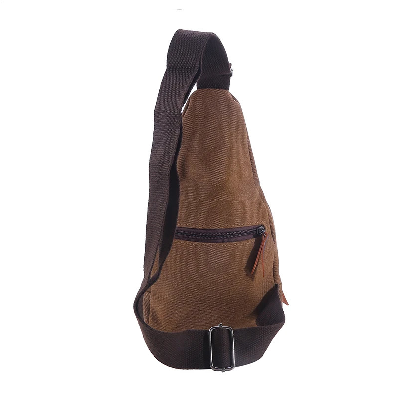 Mens Vintage Canvas Satchel Shoulder Sling Chest Pack Multifunctional Outdoor Small Shoulder Bag 250829