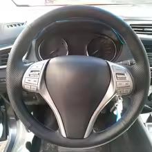 Car Steering Wheel Cover For Nissan Teana Altima X-Trail QASHQAI Rogue Customize DIY Steering Wrap Microfiber Leather