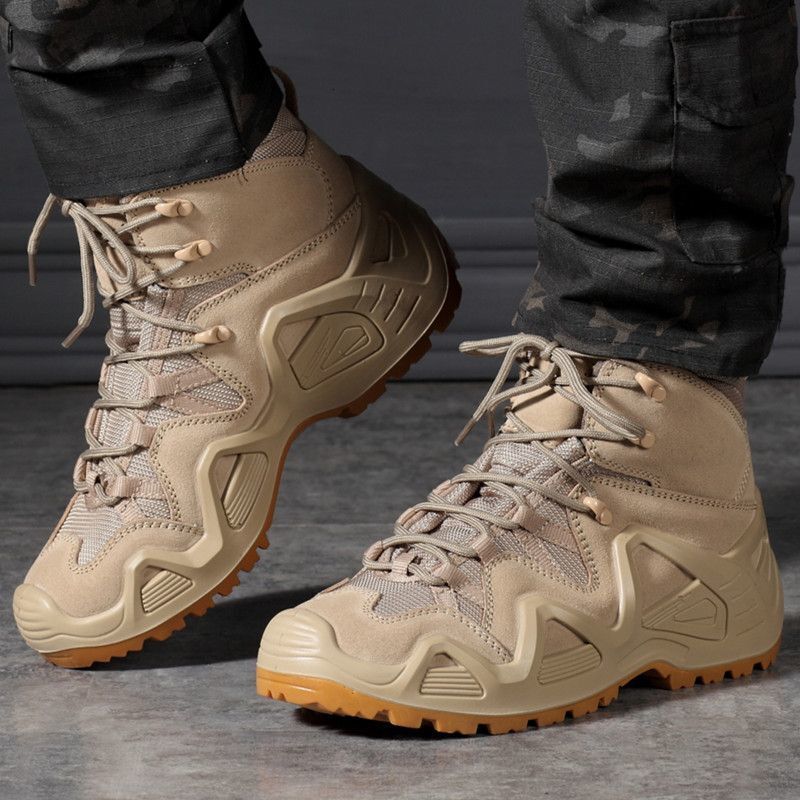 Spring and Autumn American Combat Mid-top Waterproof Tactical Outdoor Hiking Breathable Trekking Desert Boots Training Shoes ddmymonkey ddmythur