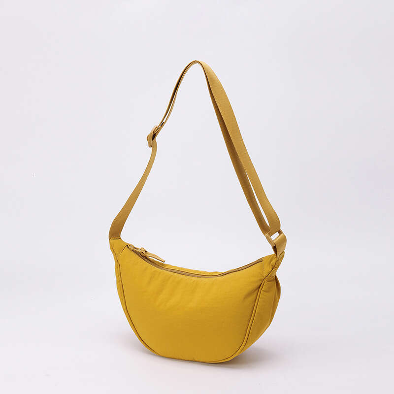 2025 Spring New Women's Nylon Crossbody Niche High-end Loose Feel Underarm Dumpling Crescent Bag