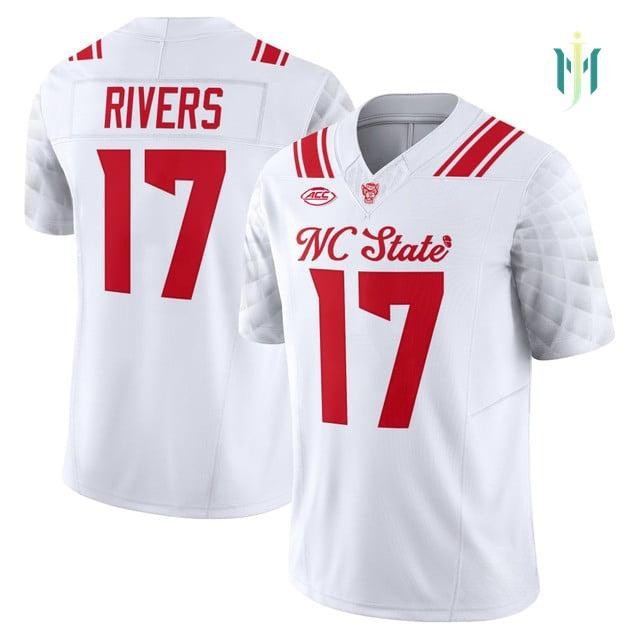 2025 NC State 'THE CITY OF OAKS' CUstom Football Jersey - all Stitched CJ Bailey Hollywood Smothers Justin Joly Philip Rivers Mario Williams Porter Rooks men